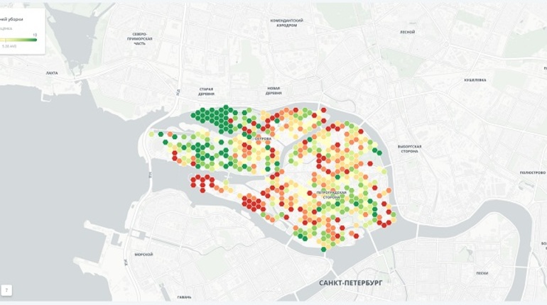 Карта петроградского района