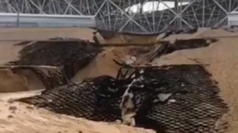 Волгоград затопило дождями и подмыло стадион ЧМ