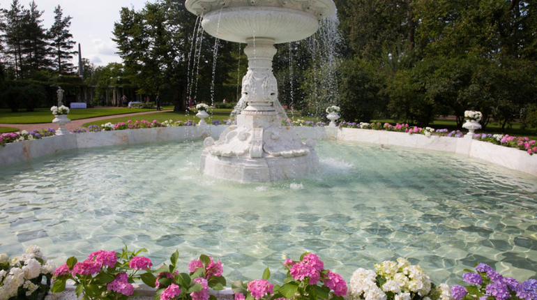 Мраморный фонтан в Царском Селе запустили спустя 30 лет